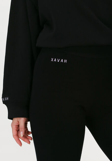 Schwarze XAVAH Schlaghose HEAVY KNIT FLAIRPANT - large