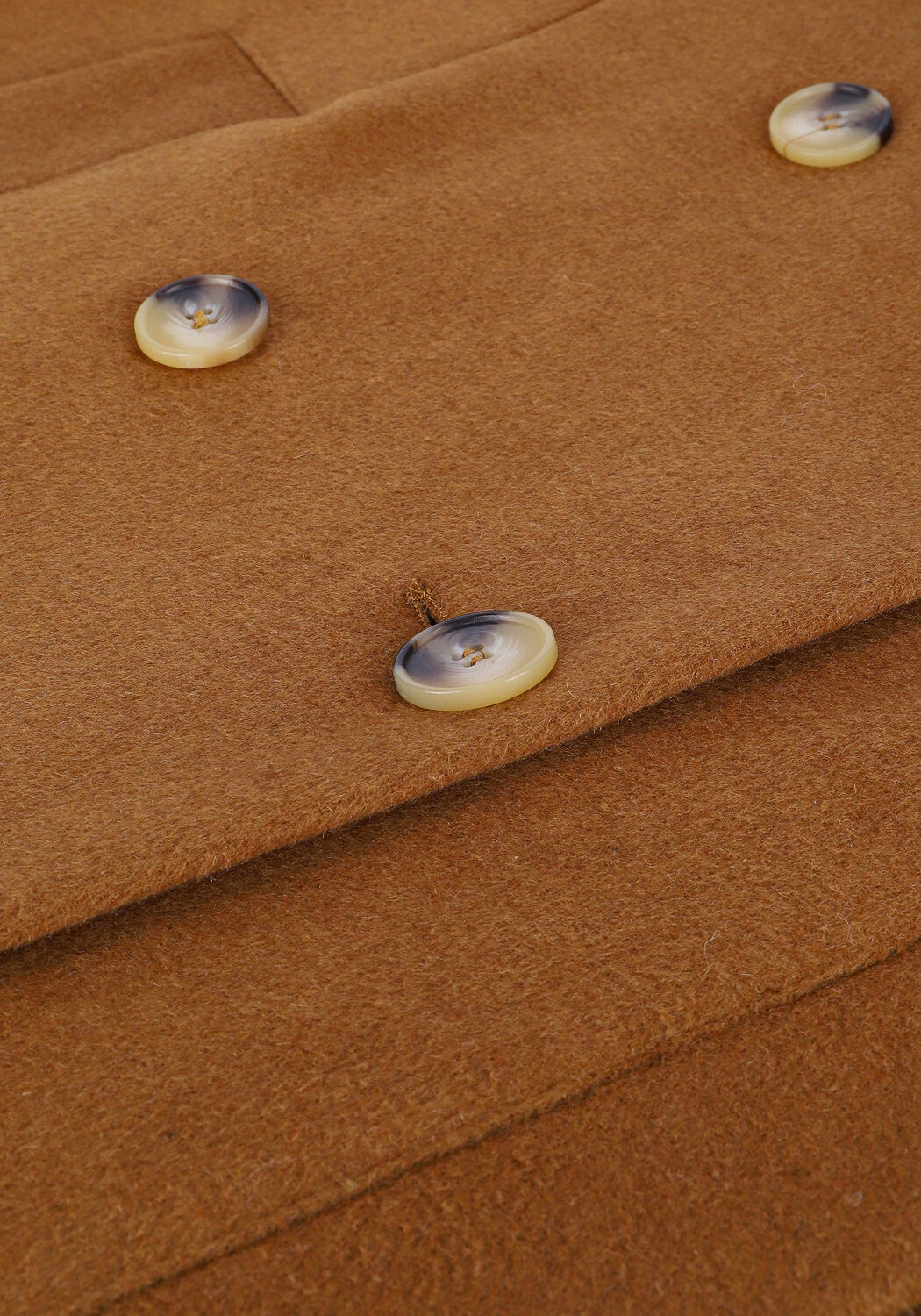 Braune SELECTED WOMEN M&auml;ntel SLFELLEN WOOL COAT B RUBBER K - large