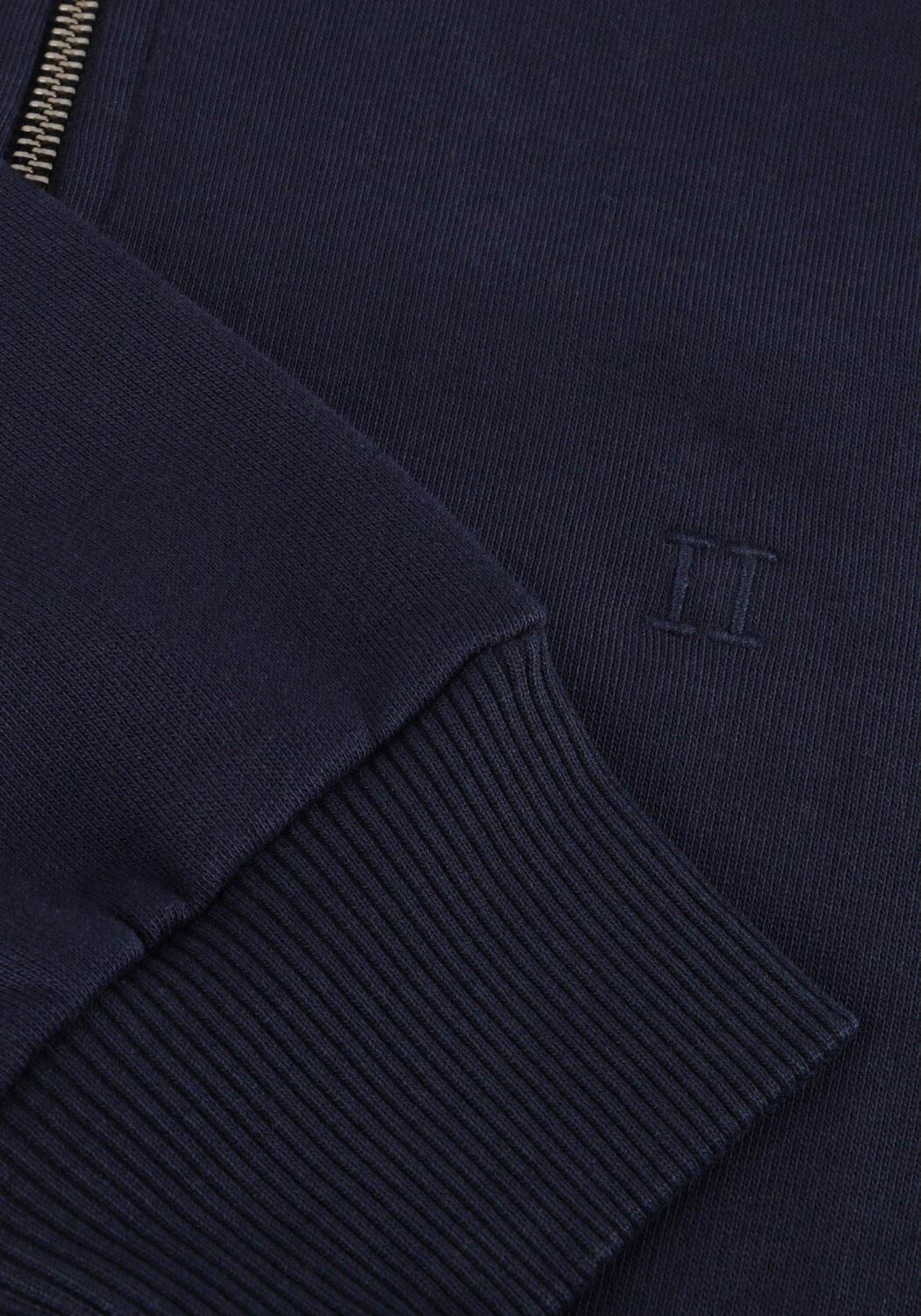 Dunkelblau LES DEUX Pullover NORREGAARD TONAL HALF-ZIP SWEATSHIRT - large