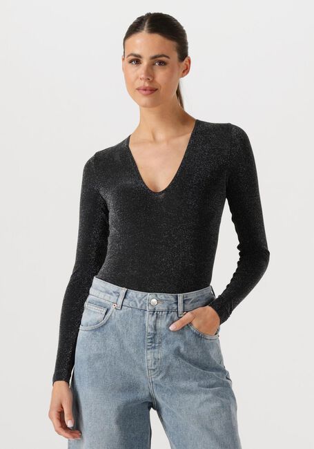 Schwarze WOLFORD Top SHIMMER BODY - large
