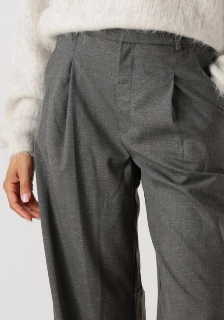 Graue GESTUZ Weite Hose GZPAULA MELANGE MW WIDE PANTS - large
