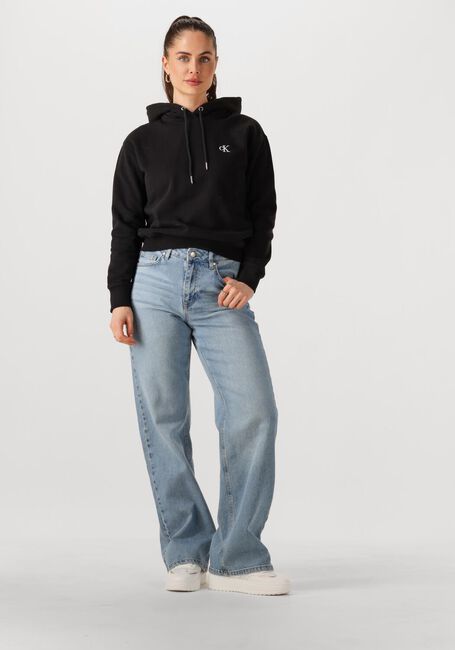 Schwarze CALVIN KLEIN Pullover CK EMBROIDERY HOODIE - large