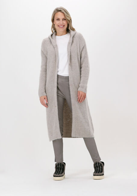Taupe BELLAMY Strickjacke MABEL HOODED - large