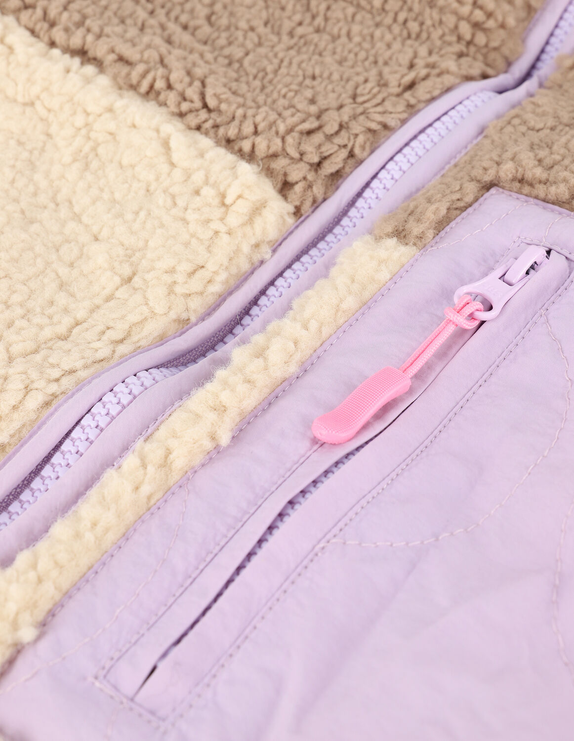 Beige NEO NOIR Teddy-Jacke EAGLE TEDDY JACKET - large