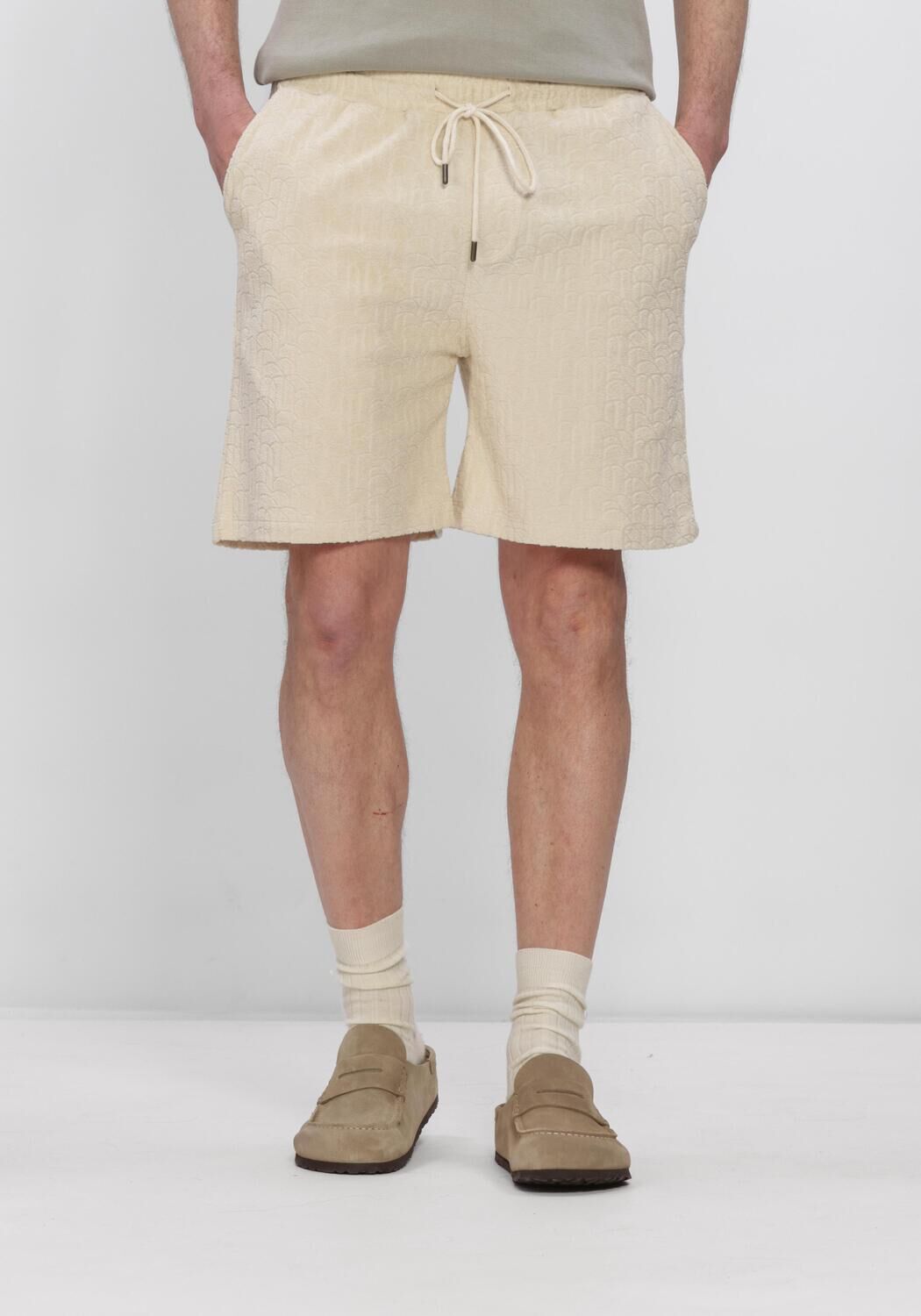 Beige THE GOODPEOPLE Kurze Hose HTOWEL - large