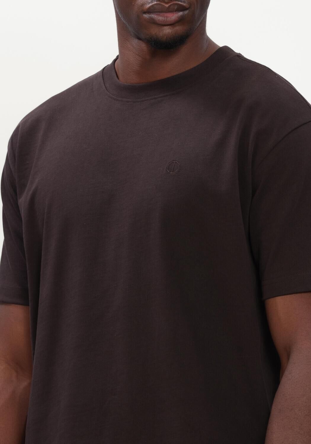 Braune DSTREZZED T-shirt DS_COLLIN SS TEE - large