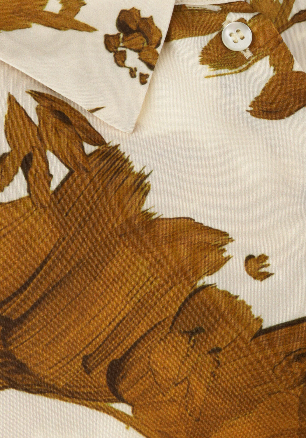 Goldfarbene VANILIA Maxikleid PRINTED DRESS - large