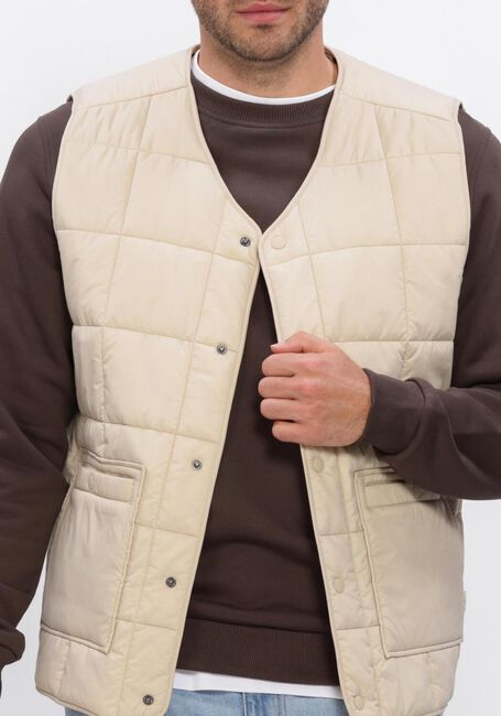 Beige LES DEUX Bodywarmer MATT QUILTED VEST - large