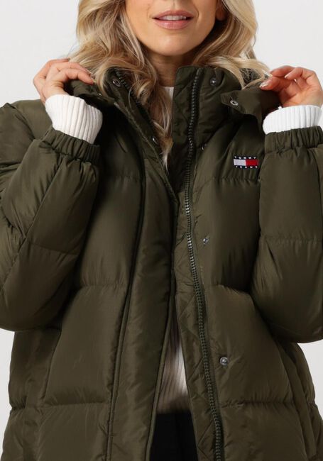 Grüne TOMMY JEANS Wattierte Jack TJW ALASKA LONG PUFFER - large