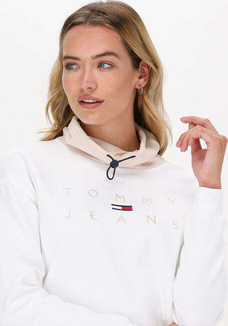 Wei&szlig;e TOMMY JEANS Sweatshirt TJW BXY TONAL LOGO 3 FUNNEL NE - large