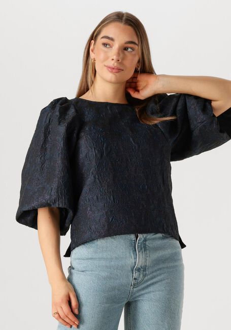 Dunkelblau BY-BAR Blusen ZASU JAQUARD BLOUSE - large
