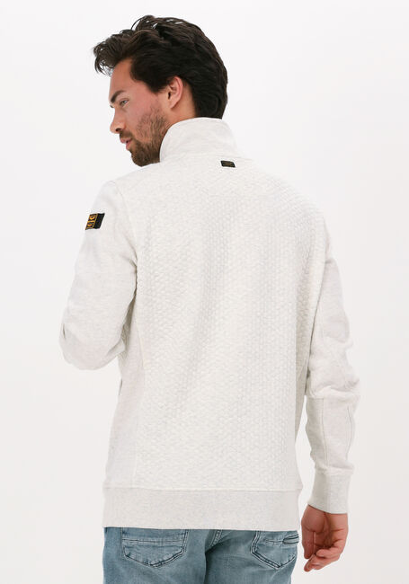 Weiße PME LEGEND Strickjacke ZIP JACKET STRUCTURE SWEAT - large