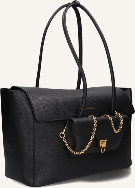 Schwarze COCCINELLE Handtasche DOUBLE BEAT Schwarze COCCINELLE Handtasche DOUBLE BEAT - large