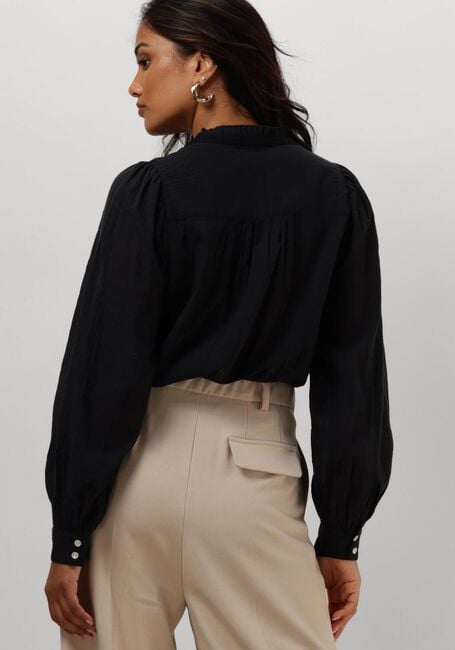 Schwarze RUBY TUESDAY Blusen IREM BLOUSE WITH SMALL PLEATS + BUTTONS PLACKET - large