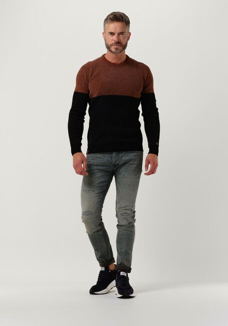 Braune CAST IRON Pullover R-NECK REGULAR FIT CHENILLE COTTON PLATED - large