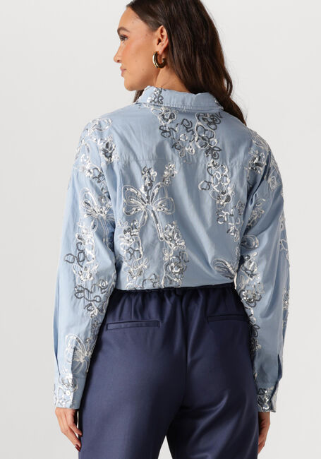 Blaue NUKUS Blusen TESSA BLOUSE PAILLET - large