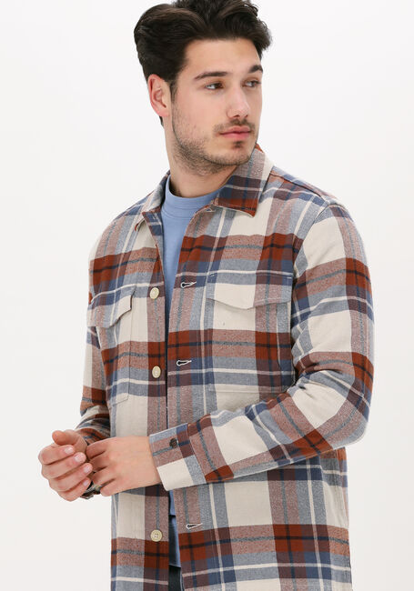 Mehrfarbige/Bunte CAST IRON Overshirt LONG SLEEVE SHIRT BIG YARN DYE - large