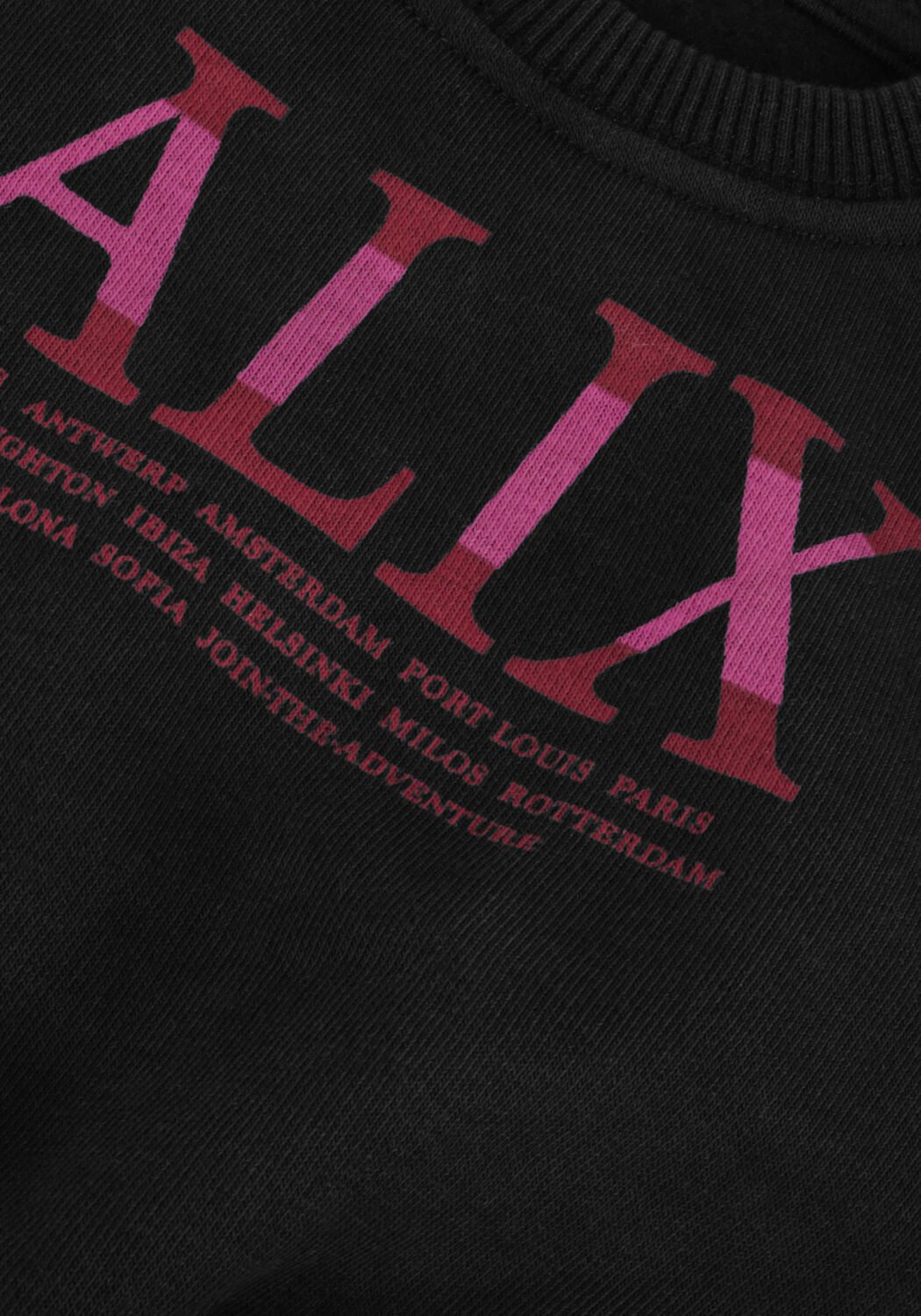 Schwarze ALIX MINI Sweatshirt TEENS KNITTED STRIPE ALIX SWEATER - large