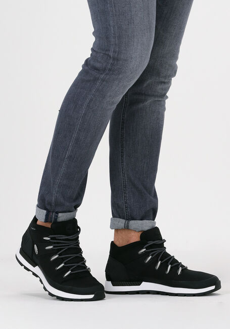 Schwarze TIMBERLAND Schn&uuml;rboots SPRINT TREKKER MID FABRIC - large