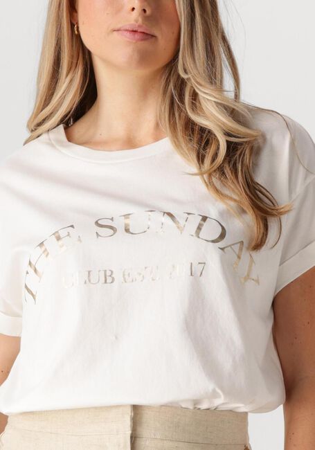 Weiße NUKUS T-shirt MEIKE SHIRT THE SUNDAY - large