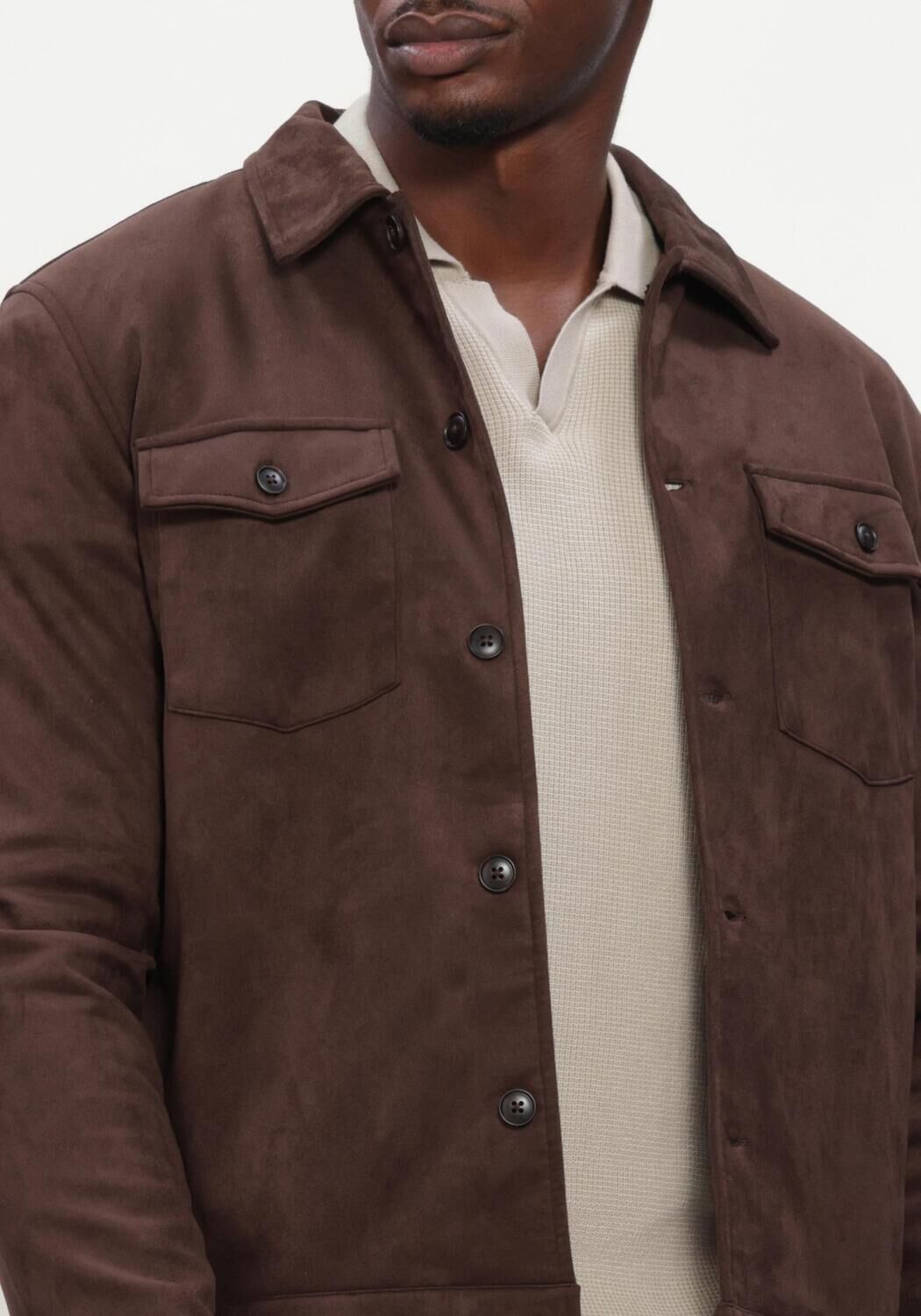 Braune BLUE INDUSTRY Overshirt BLUE INDUSTRY SHIRTJACKET - large