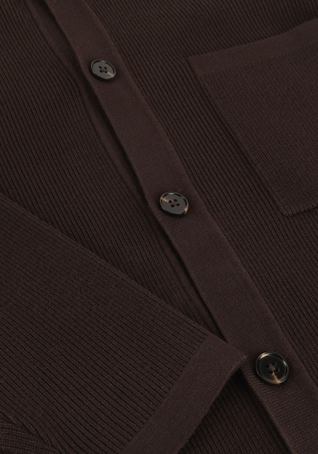 Braune ANERKJENDT Strickjacke AKSVEND NEEDLE RIB KNIT CARDIGAN - large