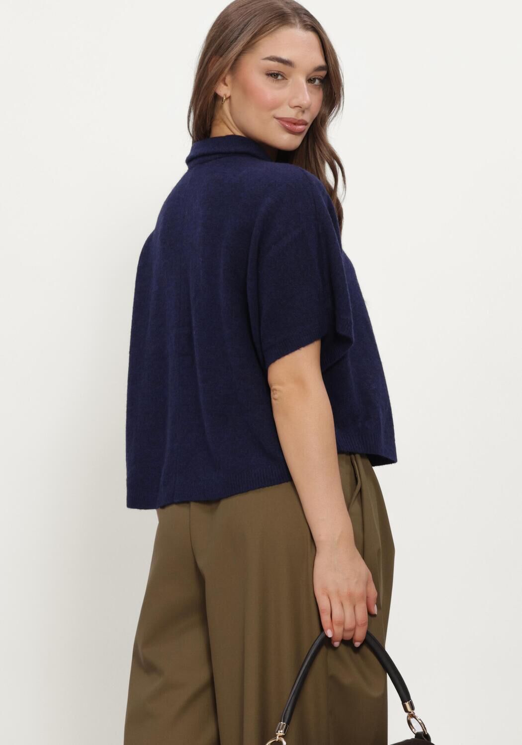 Dunkelblau RUBY TUESDAY Pullover & Cardigans VELYA KNITTED COLL TOP - large