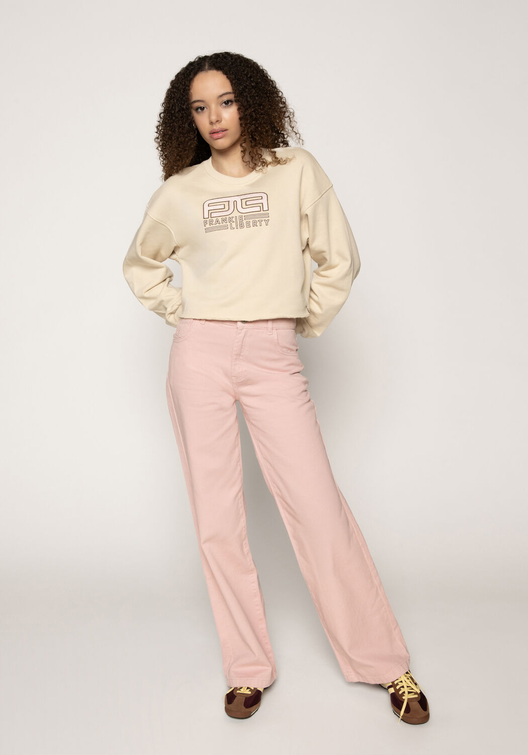 Ecru FRANKIE & LIBERTY Sweatshirt REBEL SWEATSHIRT - large