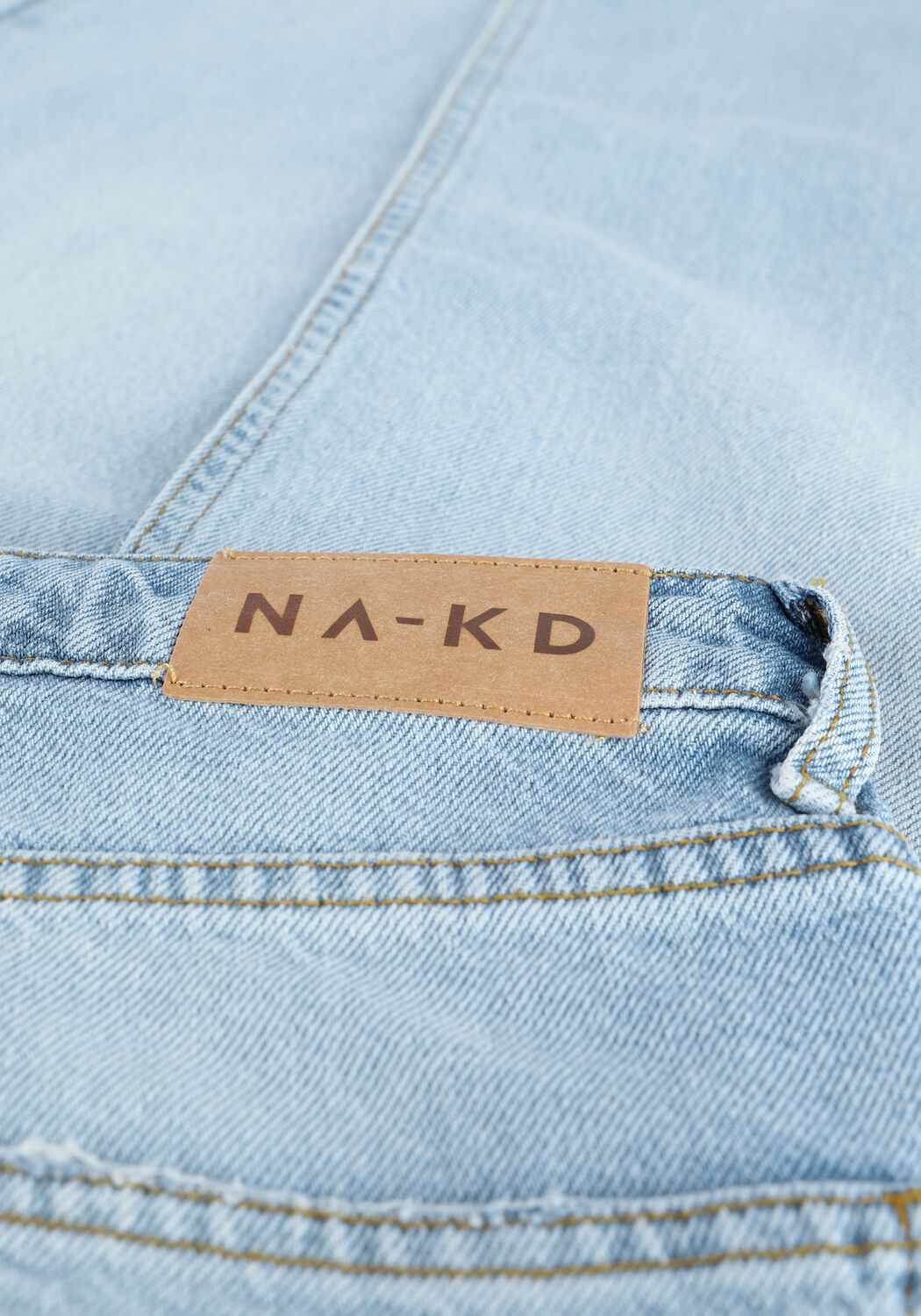 Hellblau NA-KD Straight leg jeans RELAXED FULL LENGTH JEANS - large