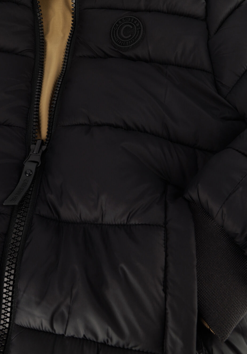 Schwarze CARS JEANS Wattierte Jack RUSTHAR - large