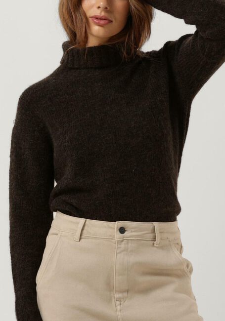 Braune MY ESSENTIAL WARDROBE Rollkragenpullover 11 THE KNIT ROLLNECK - large