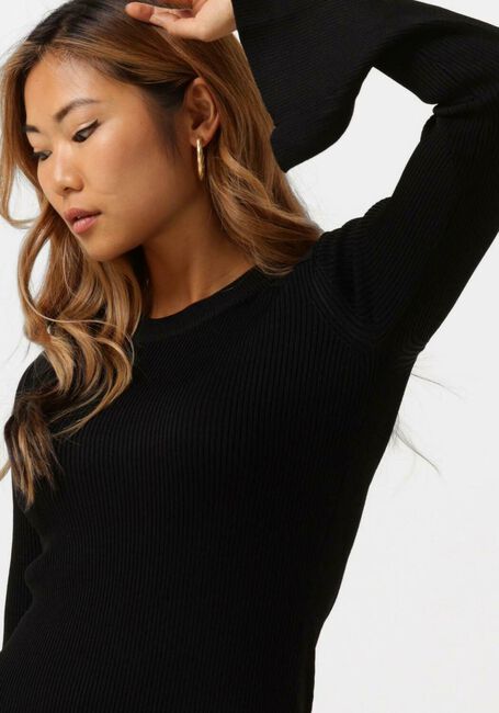 Schwarze NOTES DU NORD Midikleid ELENA KNITTED DRESS - large
