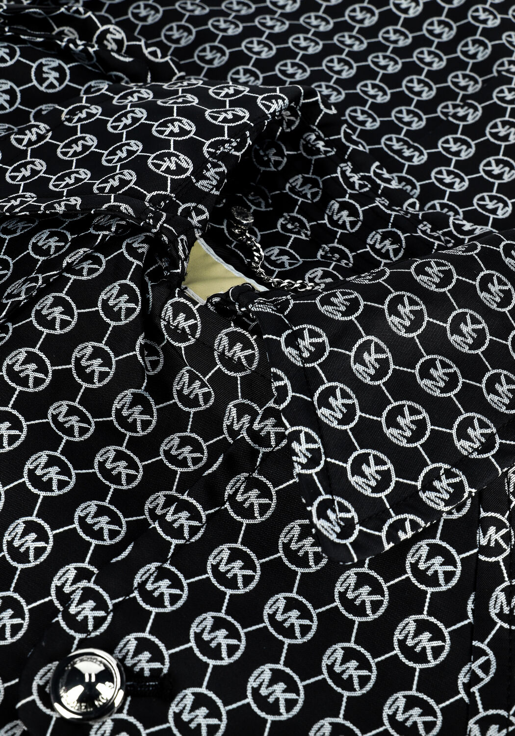 Schwarze MICHAEL KORS  MK LOGO JCRD ECO TRENCH - large