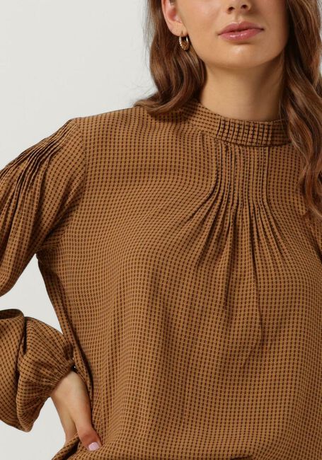 Braune MOS MOSH Blusen FINA PEPITA BLOUSE - large