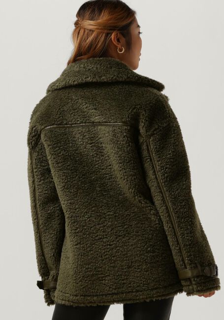 Dunkelgrün BEAUMONT Teddy-Jacke REVERSIBLE BIKER JACKET - large
