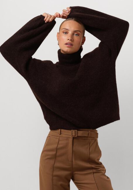 Braune GESTUZ Rollkragenpullover ALPHAGZ LS ROLLNECK - large