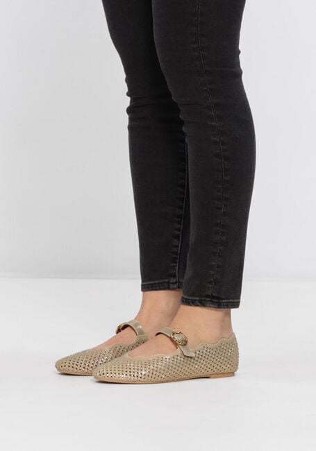 Goldfarbig KURT GEIGER LONDON Ballerinas WAVY MAYFAIR BALLET FLAT - large