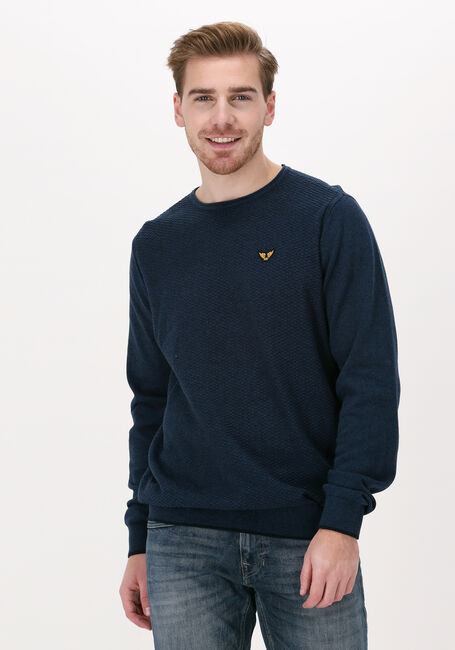 Dunkelblau PME LEGEND Pullover R-NECK COTTON MOULINE - large