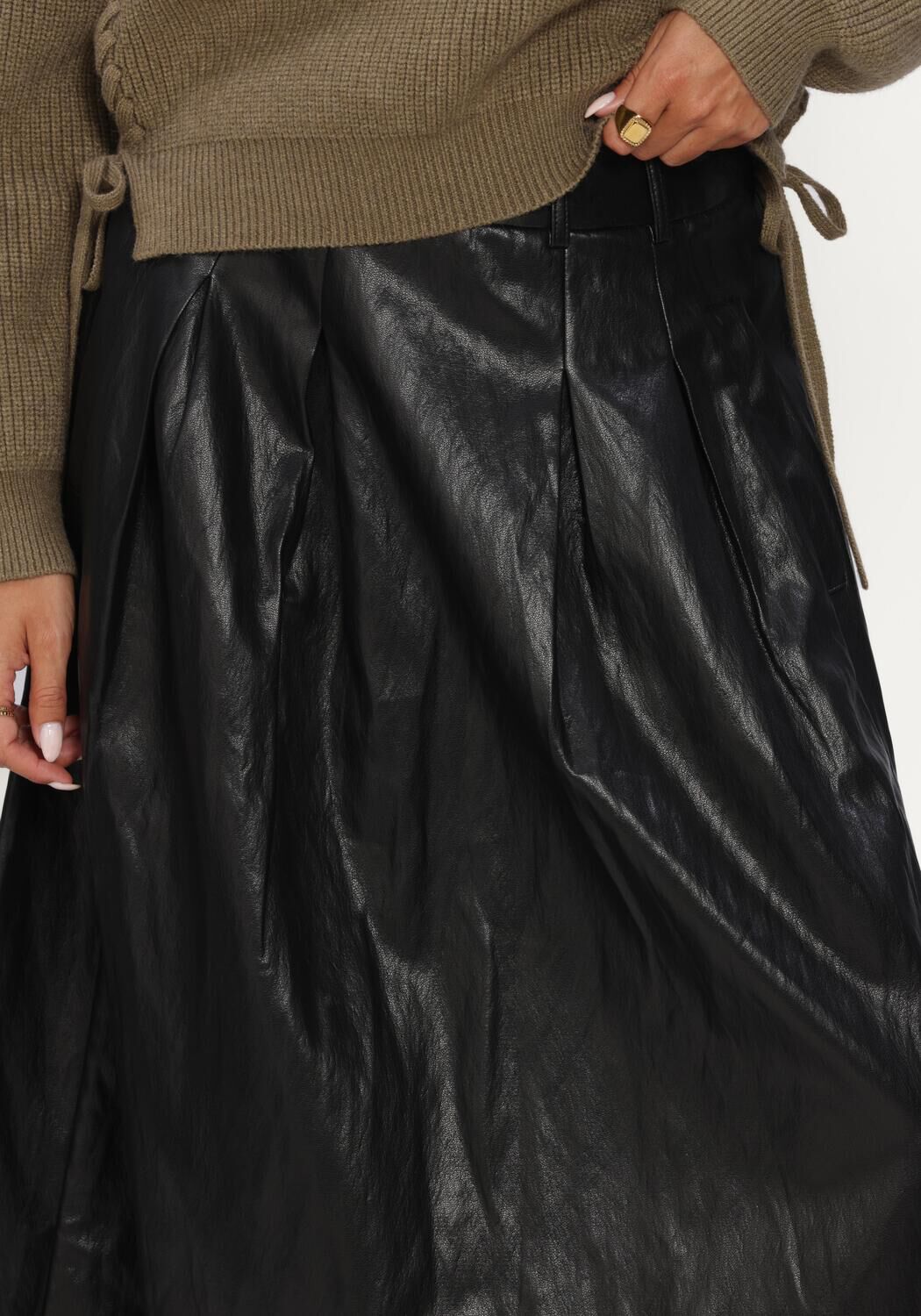 Schwarze CO'COUTURE Maxirock GITTCC ANYA PLEAT SKIRT - large