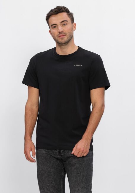 Schwarze G-STAR RAW T-shirt SLIM BASE R T S\S - large