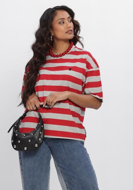 Rote ALIX THE LABEL Tops & T-shirts STRIPE T SHIRT - large
