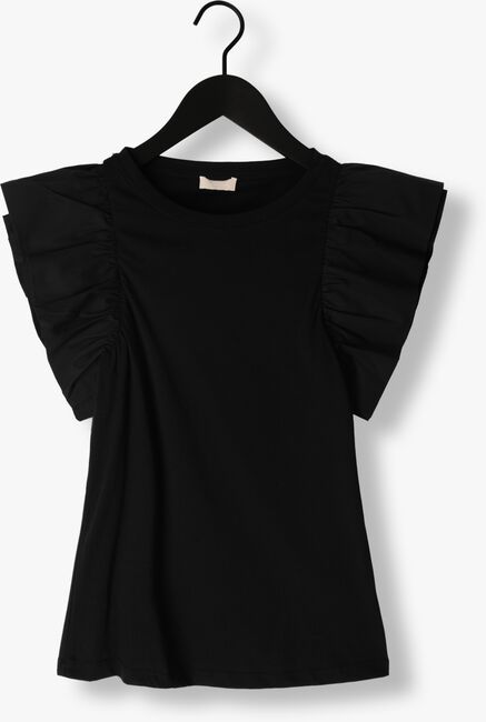 Schwarze LIU JO T-shirt JERSEY/POPELINE T-SHIRT - large