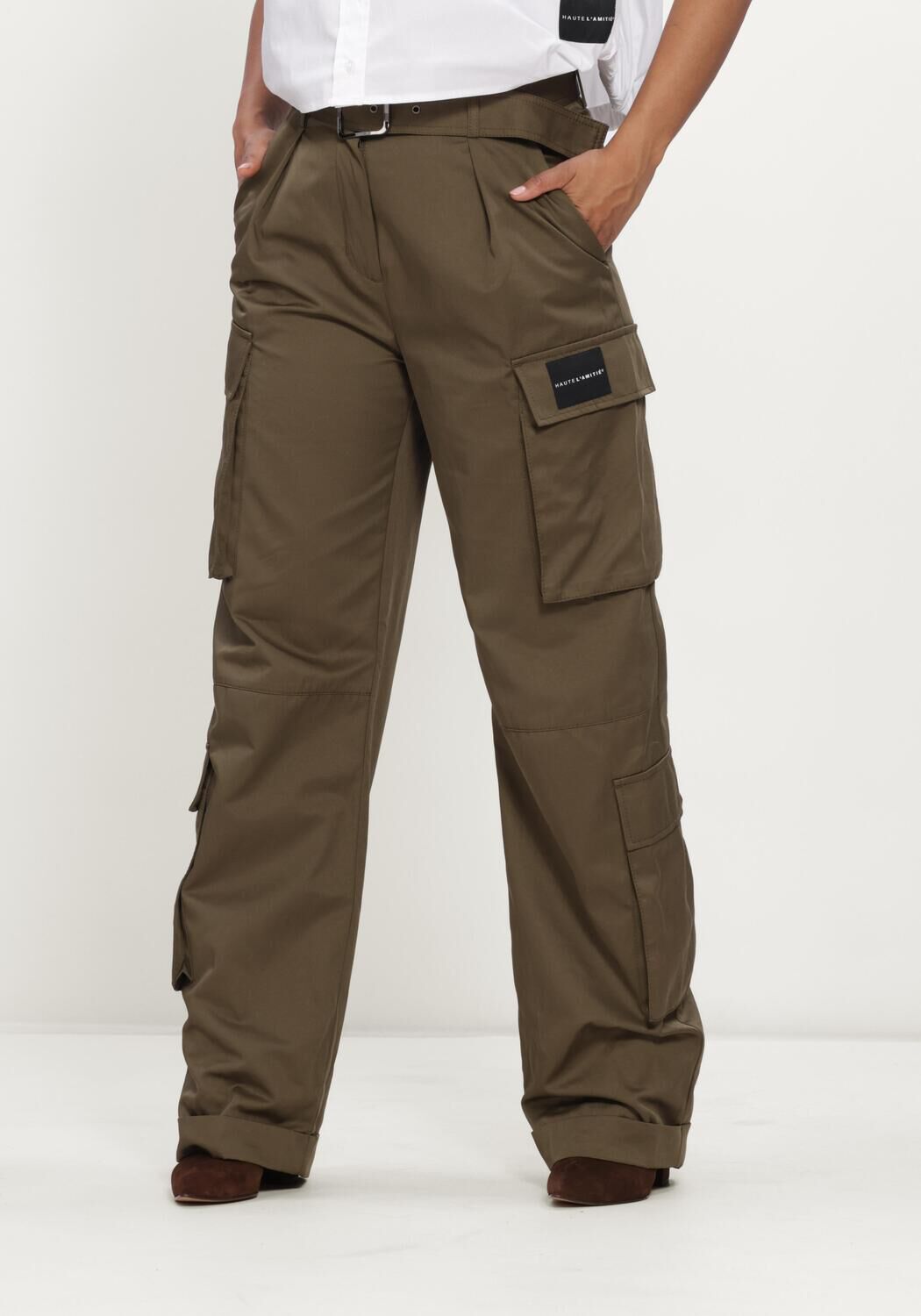 Dunkelgr&uuml;n HAUTE L'AMITI&Eacute; Hosen RABI CARGO POCKET TALL PANT - large