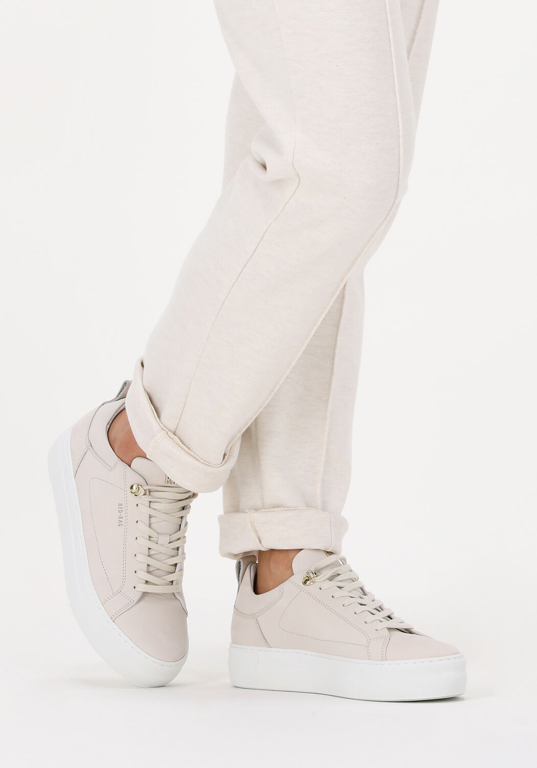 Beige RED-RAG Sneaker Low 74402 - large