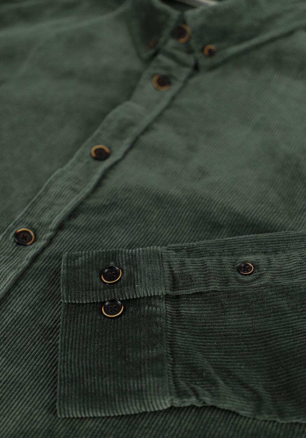 Dunkelgr&uuml;n ANERKJENDT Casual-Oberhemd AKKONRAD CORD SHIRT - large