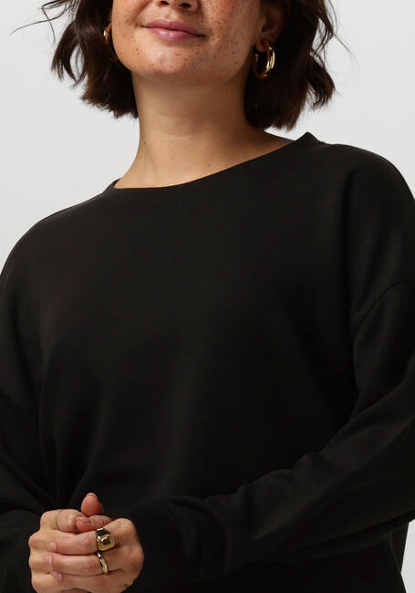 Schwarze MSCH COPENHAGEN Pullover MSCHIMA Q SWEATERSHIRT - large