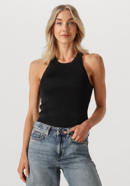 Schwarze NEO NOIR Top WILLY KNITTED TOP - large