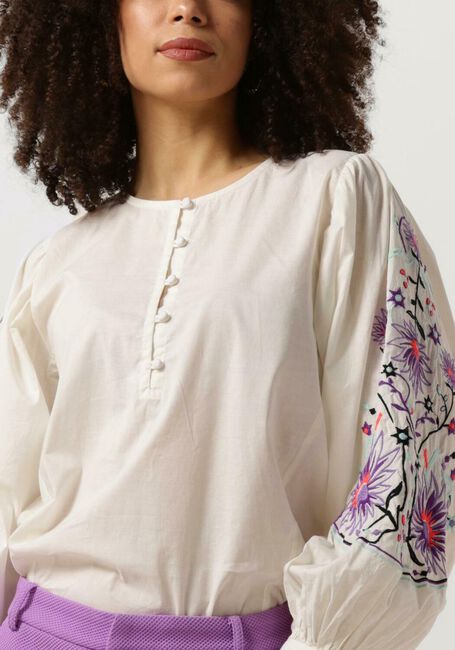 Sand POM AMSTERDAM Blusen EMBROIDERY PURPLE BLOUSE - large