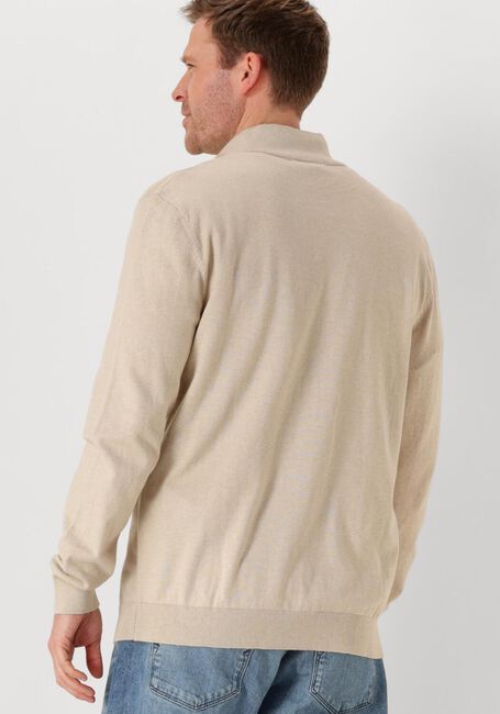 Beige SELECTED HOMME Pullover SLHBERG HALF ZIP CARDIGAN NOOS - large