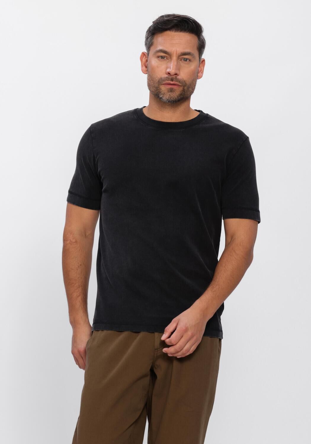 Graue DRYKORN T-shirt 520005 RAPHAEL - large